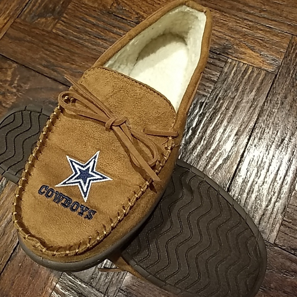 🔥FINALPRICE🔥MEN'S👞 Dallas Cowboys Moccasins Slippers - Picture 6 of 8